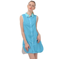 SPLIT Reference Sleeveless Shirt Dress