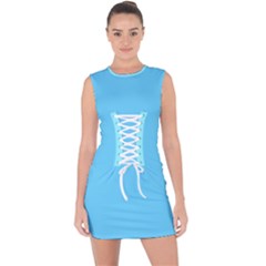 Reference Lace Up Front Bodycon Dress