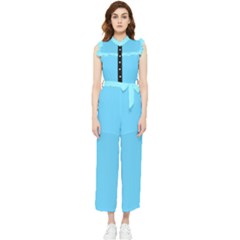 Split Reference Women s Frill Top Jumpsuit by VernenInk