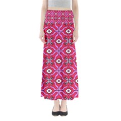 Abstract Illustration With Eyes Full Length Maxi Skirt by SychEva
