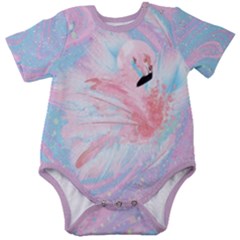 Flamingo Baby Short Sleeve Onesie Bodysuit by flowerland