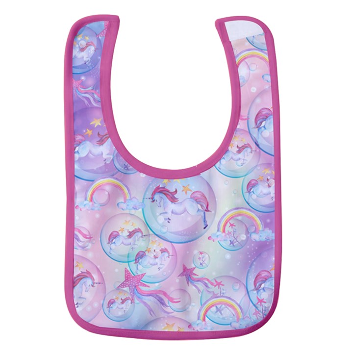 Bubble Unicorn Baby Bib