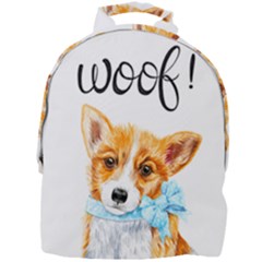 Welsh Corgi Pembrock With A Blue Bow Mini Full Print Backpack by ladynatali