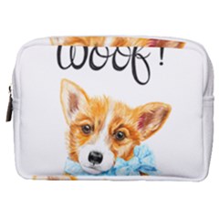 Welsh Corgi Pembrock With A Blue Bow Make Up Pouch (medium) by ladynatali