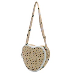 Festive Champagne Heart Shoulder Bag by SychEva