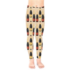 Champagne For The Holiday Kids  Leggings by SychEva