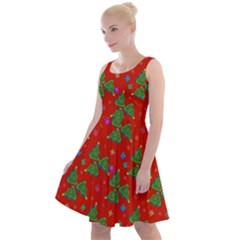 Christmas Trees Knee Length Skater Dress