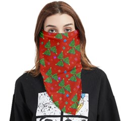 Christmas Trees Face Covering Bandana (triangle) by SychEva