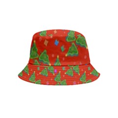 Christmas Trees Inside Out Bucket Hat (kids) by SychEva