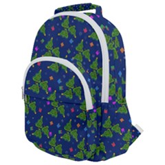 Christmas Trees Rounded Multi Pocket Backpack by SychEva