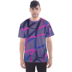 3d Lovely Geo Lines Men s Sport Mesh Tee