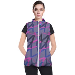 3d Lovely Geo Lines Women s Puffer Vest by Uniqued