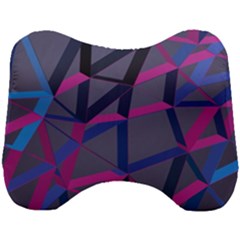 3d Lovely Geo Lines Head Support Cushion