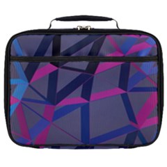 3d Lovely Geo Lines Full Print Lunch Bag