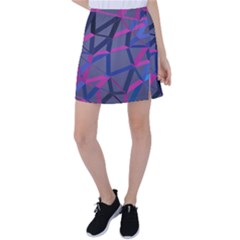 3d Lovely Geo Lines Tennis Skirt by Uniqued