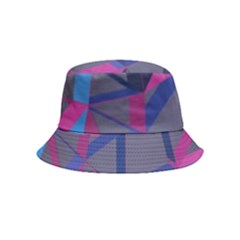 3d Lovely Geo Lines Bucket Hat (kids) by Uniqued