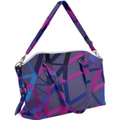 3d Lovely Geo Lines Canvas Crossbody Bag by Uniqued