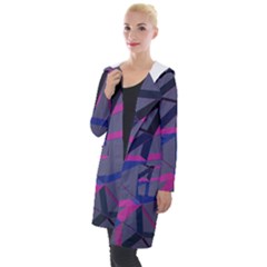 3d Lovely Geo Lines Hooded Pocket Cardigan by Uniqued