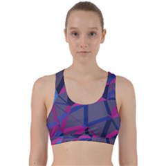 3d Lovely Geo Lines Back Weave Sports Bra by Uniqued