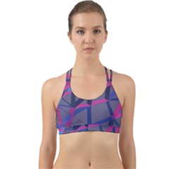 3d Lovely Geo Lines Back Web Sports Bra by Uniqued