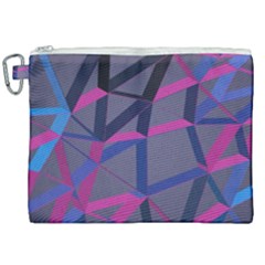 3d Lovely Geo Lines Canvas Cosmetic Bag (xxl) by Uniqued