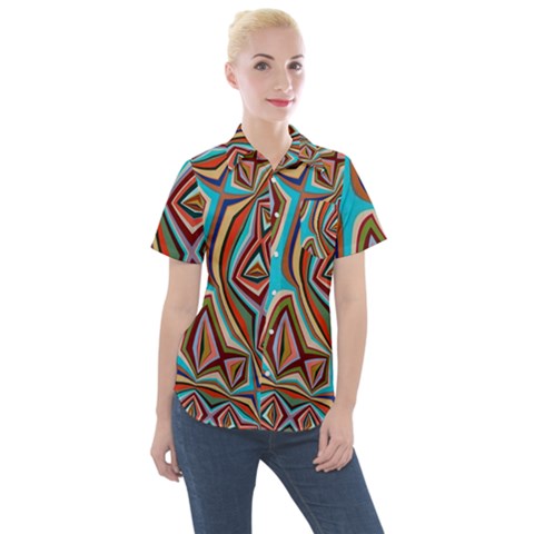 Digitalart Women s Short Sleeve Pocket Shirt by Sparkle