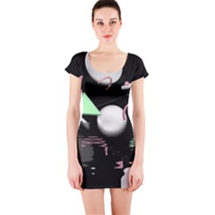 Digitalart Short Sleeve Bodycon Dress