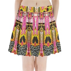 Digital Illusion Pleated Mini Skirt by Sparkle