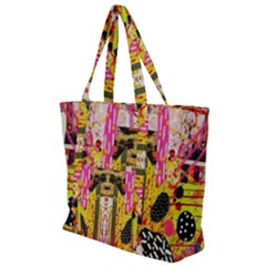 Digital Illusion Zip Up Canvas Bag by Sparkle