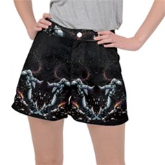 Digital Illusion Ripstop Shorts by Sparkle