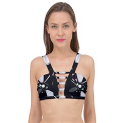 Digital Illusion Cage Up Bikini Top