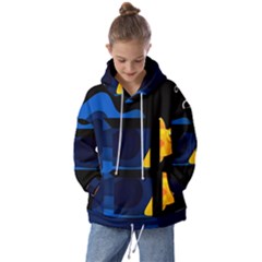 Digital Illusion Kids  Oversized Hoodie by Sparkle