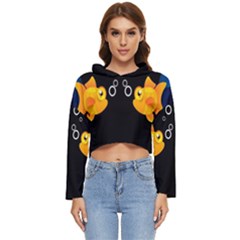 Digital Illusion Women s Lightweight Cropped Hoodie by Sparkle