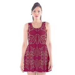 Abstract Pattern Geometric Backgrounds   Scoop Neck Skater Dress by Eskimos