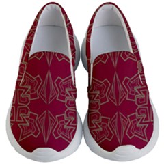 Abstract Pattern Geometric Backgrounds   Kids Lightweight Slip Ons by Eskimos