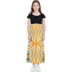 Abstract Pattern Geometric Backgrounds   Kids  Flared Maxi Skirt by Eskimos