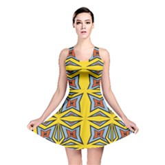 Abstract Pattern Geometric Backgrounds   Reversible Skater Dress by Eskimos