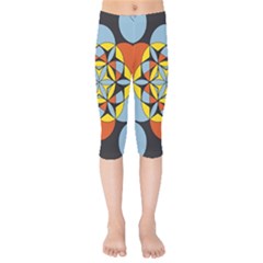 Abstract Pattern Geometric Backgrounds   Kids  Capri Leggings  by Eskimos