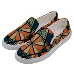 Abstract Pattern Geometric Backgrounds   Men s Canvas Slip Ons by Eskimos