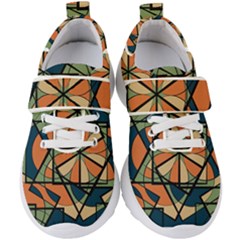 Abstract Pattern Geometric Backgrounds   Kids  Velcro Strap Shoes by Eskimos