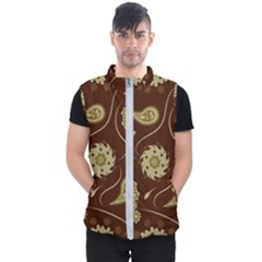 Floral Pattern Paisley Style  Men s Puffer Vest by Eskimos