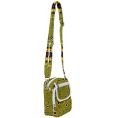 Floral Pattern Paisley Style  Shoulder Strap Belt Bag by Eskimos