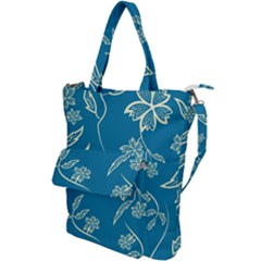 Folk Flowers Print Floral Pattern Ethnic Art Shoulder Tote Bag by Eskimos