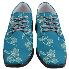 Folk Flowers Print Floral Pattern Ethnic Art Women Heeled Oxford Shoes by Eskimos