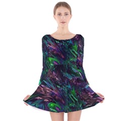 Mara Long Sleeve Velvet Skater Dress by MRNStudios