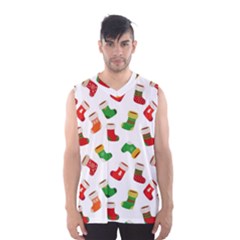 New Year s Multicolored Socks Men s Basketball Tank Top