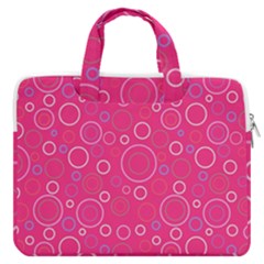 Circle Macbook Pro Double Pocket Laptop Bag (large) by SychEva