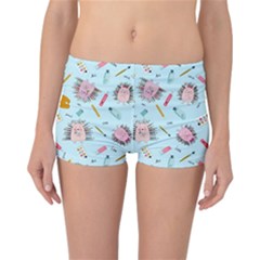 Hedgehogs Artists Reversible Boyleg Bikini Bottoms by SychEva