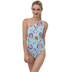 Hedgehogs Artists To One Side Swimsuit by SychEva