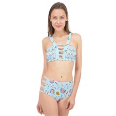 Hedgehogs Artists Cage Up Bikini Set